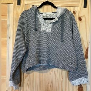 Vintage Havana Charcoal and Cream Hoodie